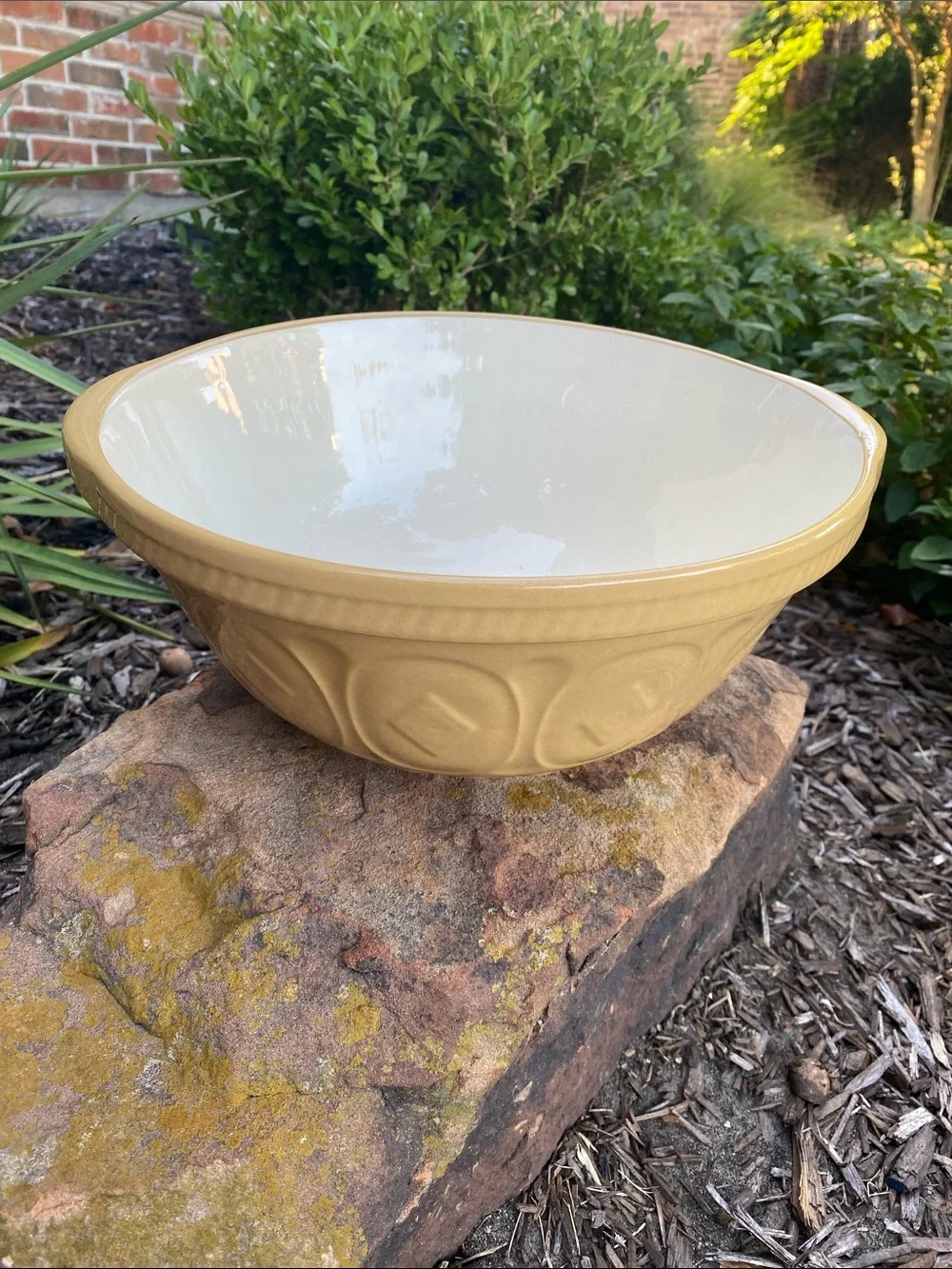 Vintage T. G. Green Gripstand Yellow Mixing Bowl Made in England